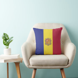 Cojín Decorativo Bandera de Andorra