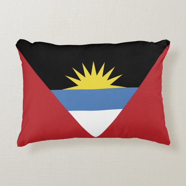 Cojín Decorativo Bandera de Antigua y Barbuda (Anverso)