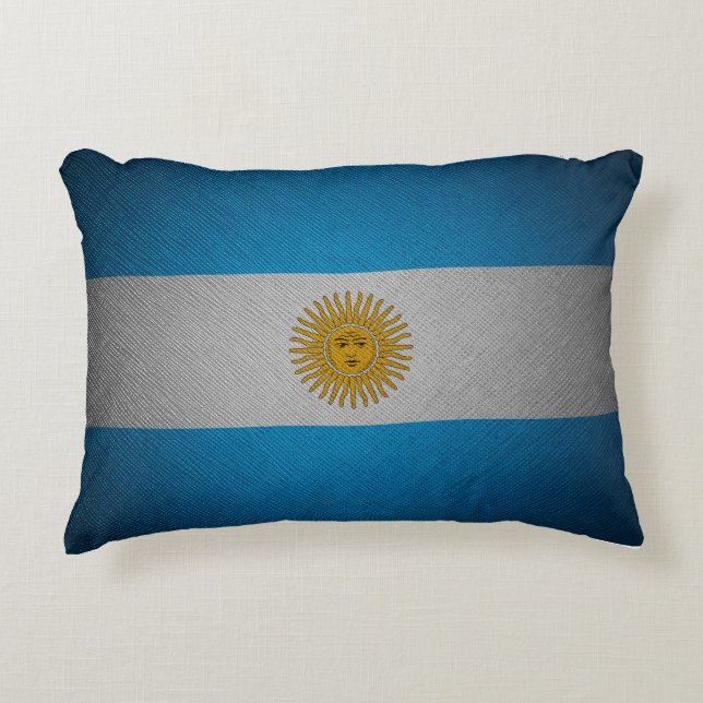 Cojín Decorativo Bandera de Argentina (Anverso)