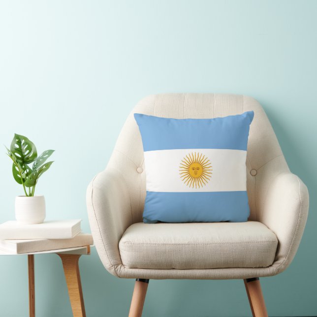 Cojín Decorativo Bandera de Argentina (Silla)