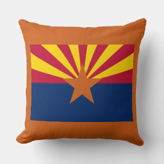 Cojín Decorativo Bandera de Arizona: Estrella Creadora de Sol, El E