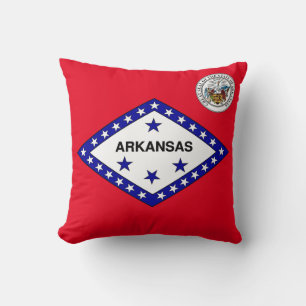 Cojín Decorativo Bandera de Arkansas