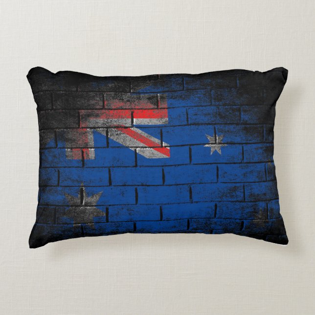 Cojín Decorativo Bandera de Australia (Anverso)