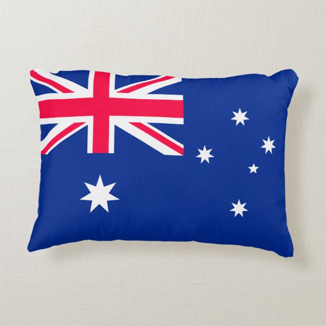 Cojín Decorativo Bandera de Australia (Reverso)