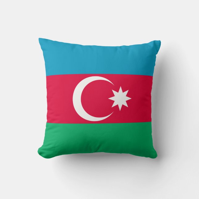 Cojín Decorativo Bandera de Azerbaiyán (Anverso)