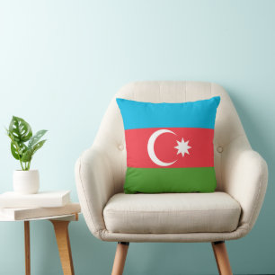 Cojín Decorativo Bandera de Azerbaiyán en MoJo Pillow