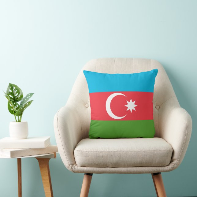 Cojín Decorativo Bandera de Azerbaiyán en MoJo Pillow (Silla)