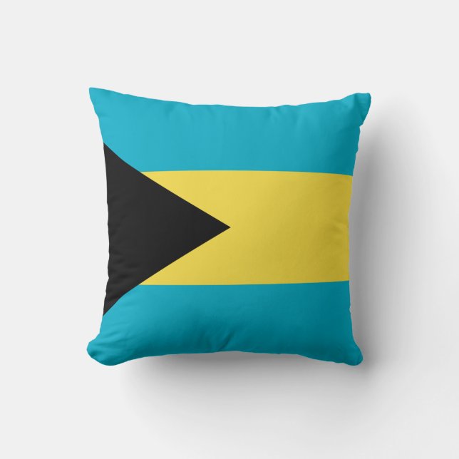 Cojín Decorativo Bandera de Bahamas (Anverso)