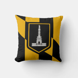 Cojín Decorativo Bandera de Baltimore (Maryland, Estados Unidos)