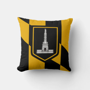 Cojín Decorativo Bandera de Baltimore (Maryland, Estados Unidos)