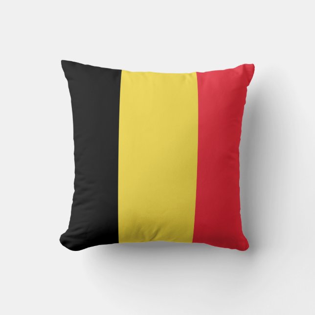 Cojín Decorativo Bandera de Bélgica (Anverso)