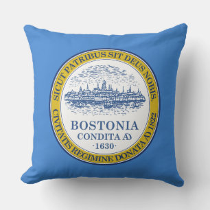 Cojín Decorativo Bandera de Boston (Massachusetts)
