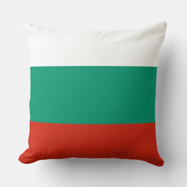 Cojín Decorativo Bandera de Bulgaria (Anverso)