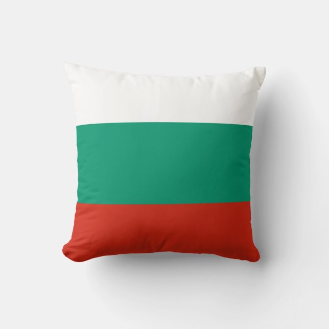 Cojín Decorativo Bandera de Bulgaria (Anverso)