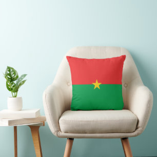 Cojín Decorativo Bandera de Burkina Faso