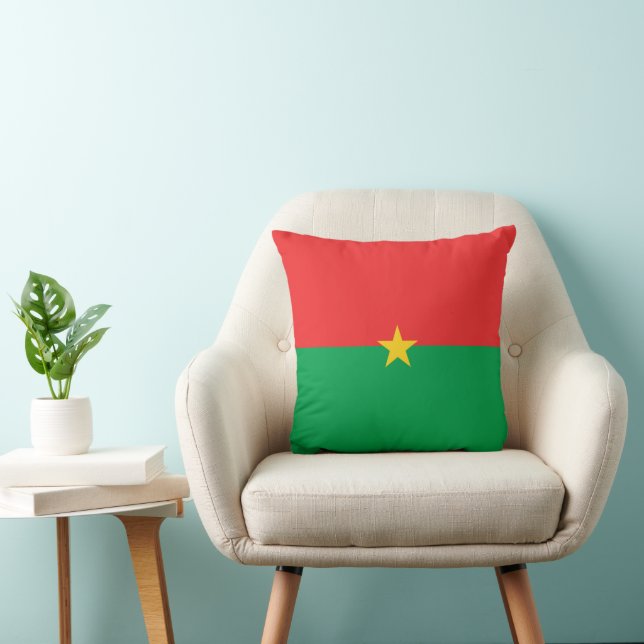 Cojín Decorativo Bandera de Burkina Faso (Silla)