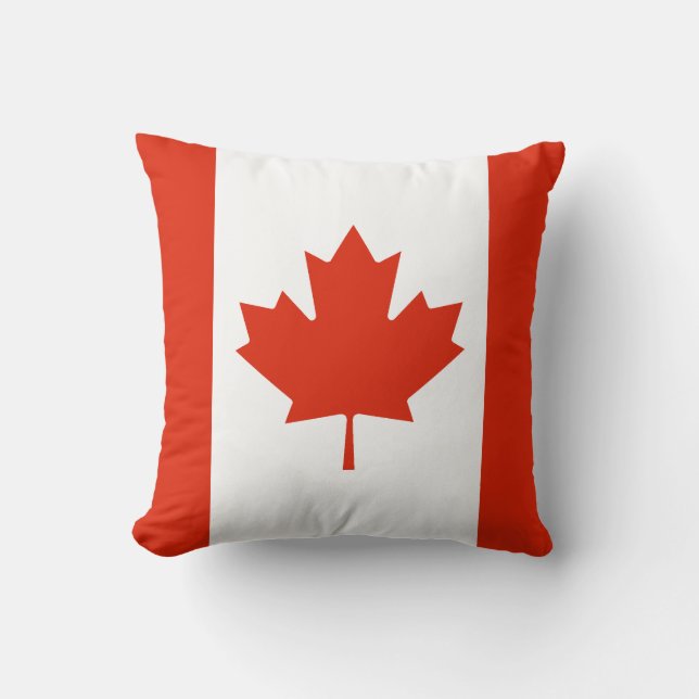 Cojín Decorativo Bandera de Canadá (Anverso)