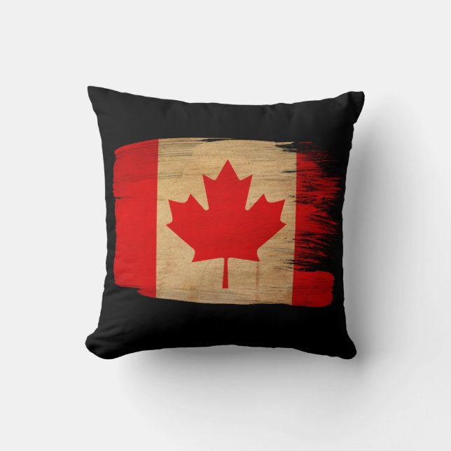 Cojín Decorativo Bandera de Canadá (Anverso)