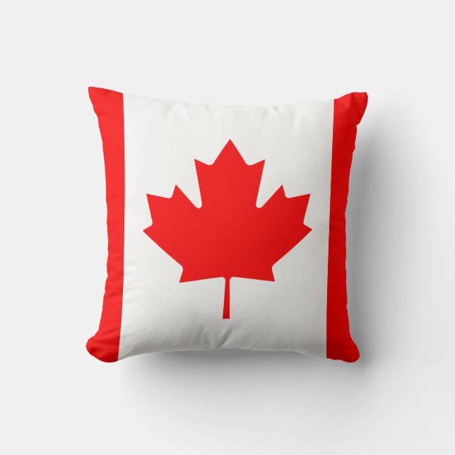 Cojín Decorativo Bandera de Canadá (Canadá) (Anverso)