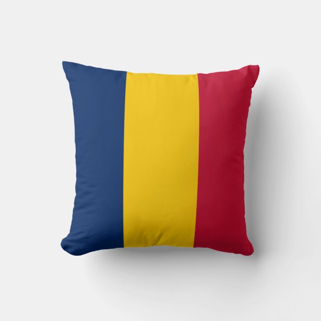 Cojín Decorativo Bandera de Chad (Anverso)