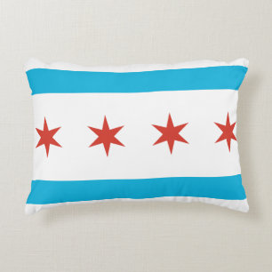 Cojín Decorativo Bandera de Chicago