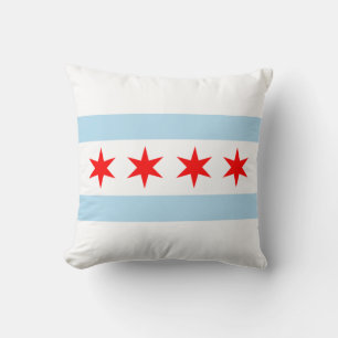 Cojín Decorativo Bandera de Chicago (Illinois)