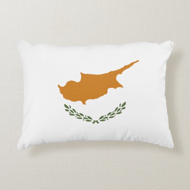 Cojín Decorativo Bandera de Chipre (Anverso)