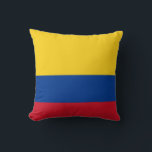 Cojín Decorativo Bandera de Colombia (Colombia)<br><div class="desc">Productos de bandera mundial de personalizable - Por favor,  no dude en añadir su propio texto.</div>