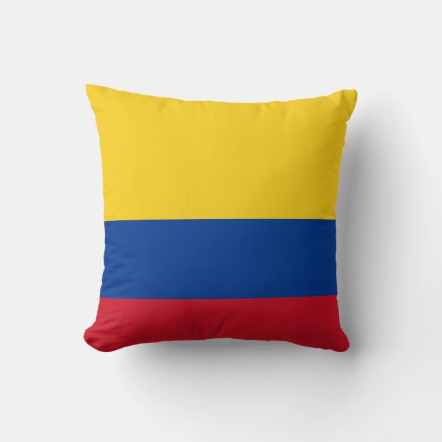 Cojín Decorativo Bandera de Colombia (Colombia) (Anverso)