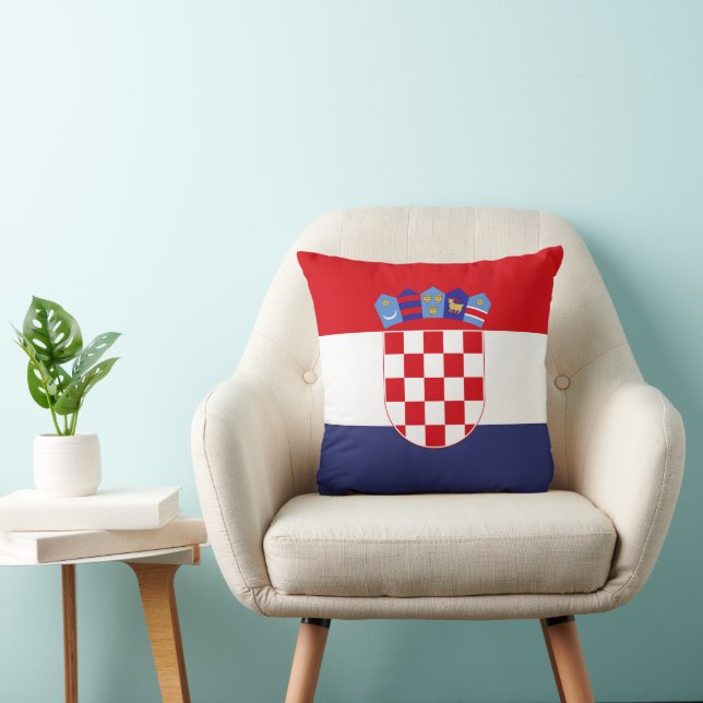 Cojín Decorativo Bandera de Croacia (Silla)