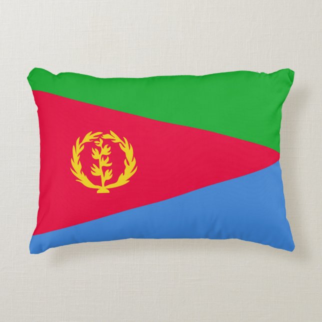 Cojín Decorativo Bandera de Eritrea (Anverso)