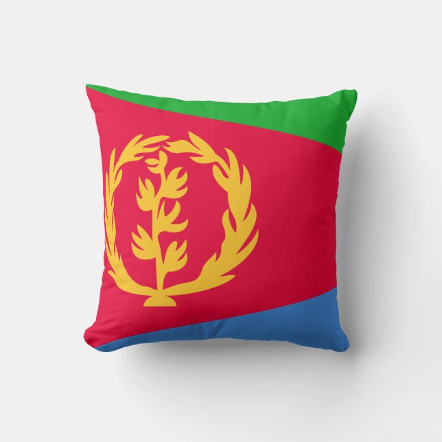 Cojín Decorativo Bandera de Eritrea (Anverso)