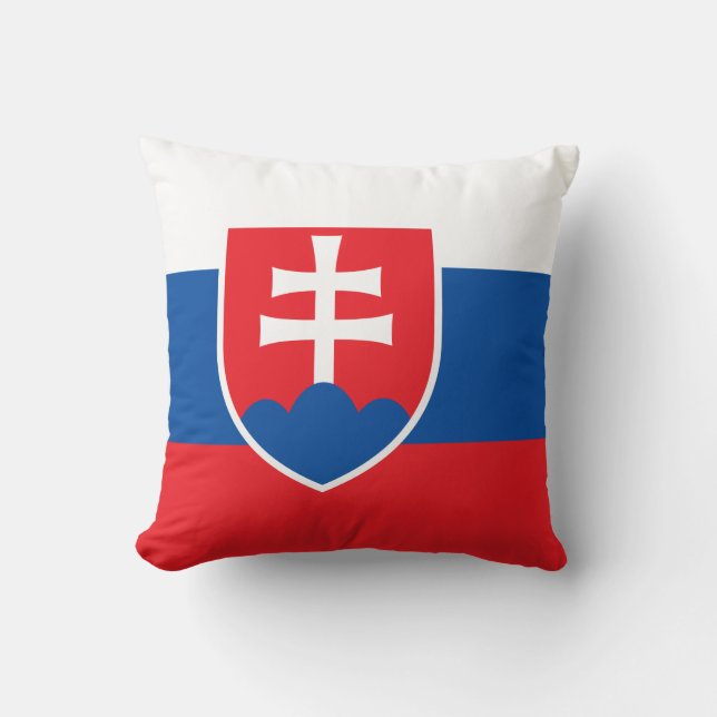 Cojín Decorativo Bandera de Eslovaquia MoJo Pillow (Anverso)