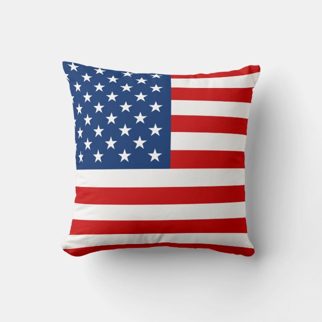 Cojín Decorativo Bandera de Estados Unidos (Anverso)