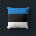 Cojín Decorativo Bandera de Estonia<br><div class="desc">Bandera patriótica de Estonia.</div>