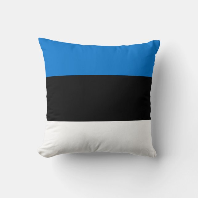 Cojín Decorativo Bandera de Estonia (Anverso)