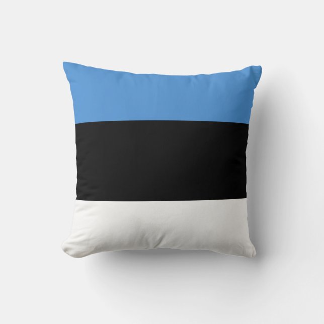 Cojín Decorativo Bandera de Estonia (Anverso)