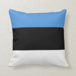 Cojín Decorativo Bandera de Estonia (estonia)<br><div class="desc">Productos de bandera mundial de Personalizable - Por favor, no dude en agregar su propio texto.</div>