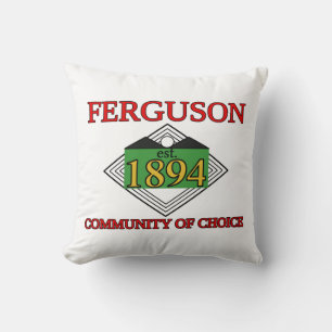 Cojín Decorativo Bandera de Ferguson, Misuri