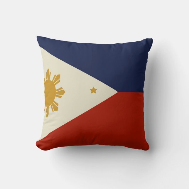 Cojín Decorativo Bandera de Filipinas (Anverso)