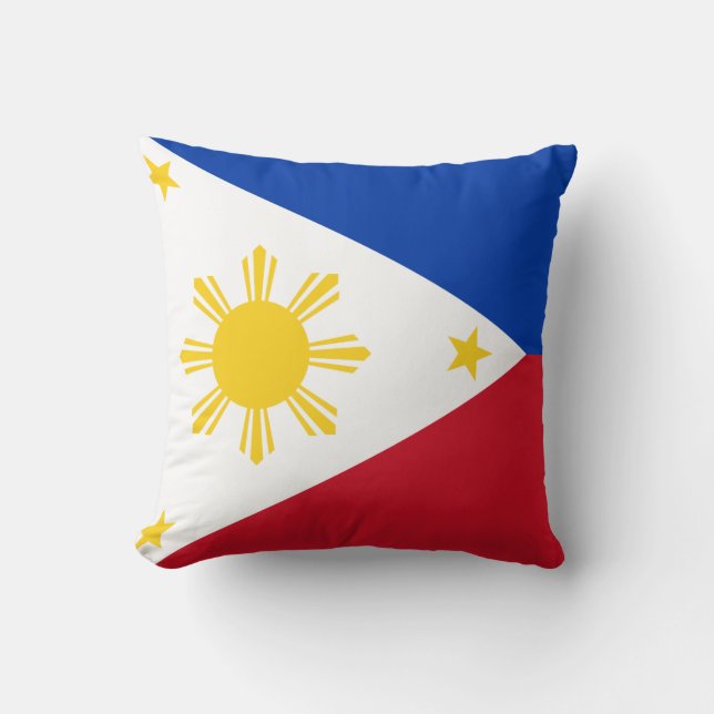 Cojín Decorativo Bandera de Filipinas (Anverso)