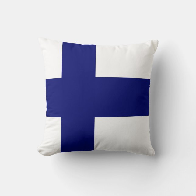 Cojín Decorativo Bandera de Finlandia (Anverso)