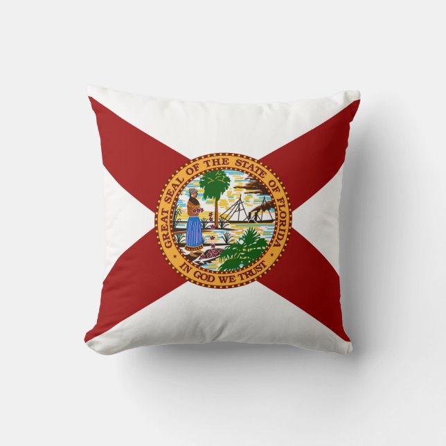 Cojín Decorativo Bandera de Florida (Anverso)