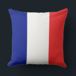 Cojín Decorativo Bandera de Francia Tricolore Francés<br><div class="desc">La bandera de Francia o Drapeau de la France es una bandera tricolor con tres bandas verticales de color azul, blanco y rojo. Se le conoce como la tricolor francesa o simplemente la tricolor o tricolor. A comienzos de la Revolución Francesa, la milicia de París, que tuvo un papel destacado...</div>