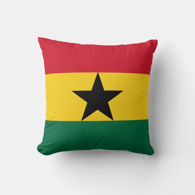 Cojín Decorativo Bandera de Ghana (Anverso)