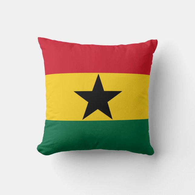 Cojín Decorativo Bandera de Ghana (Anverso)