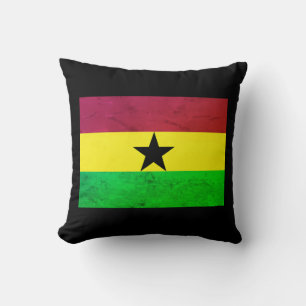 Cojín Decorativo Bandera de Ghana (África occidental)