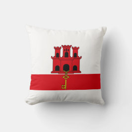 Cojín Decorativo Bandera de Gibraltar