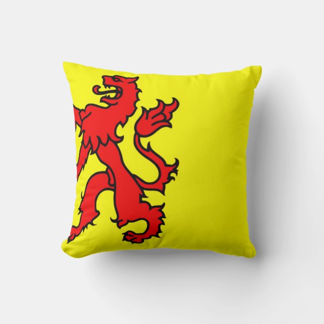 Cojín Decorativo Bandera de Holanda del Sur (Anverso)