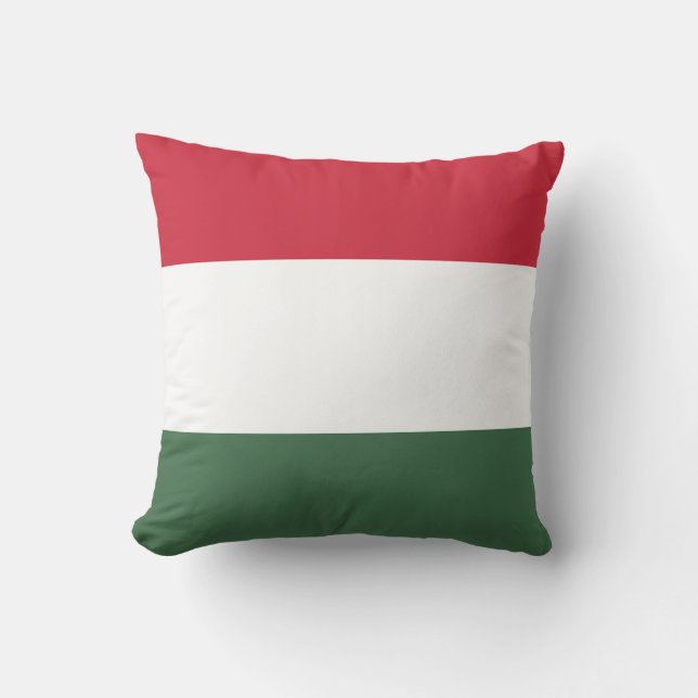 Cojín Decorativo Bandera de Hungría (Anverso)